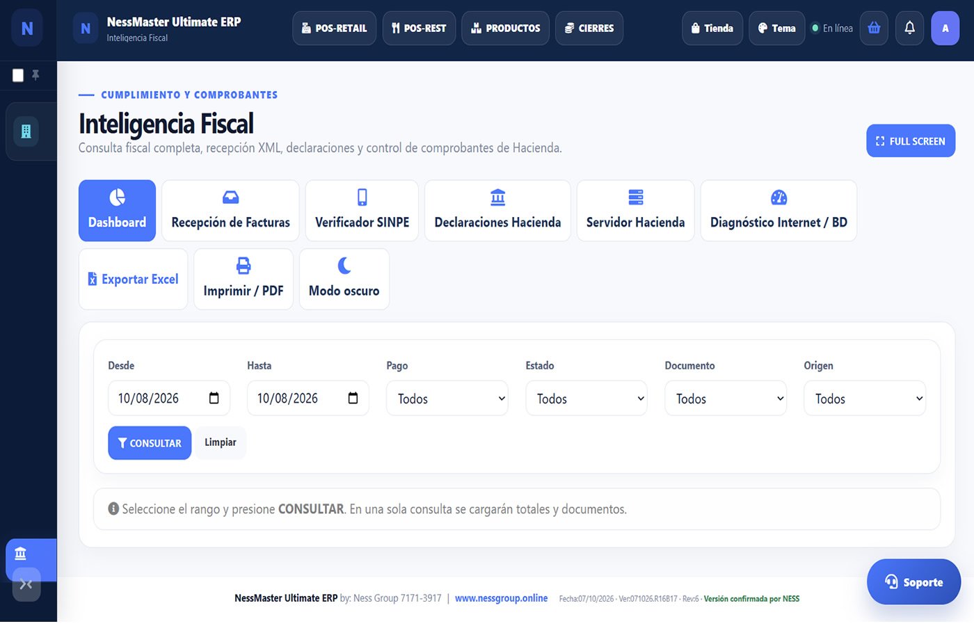 Panel visual de NessPlus RRHH